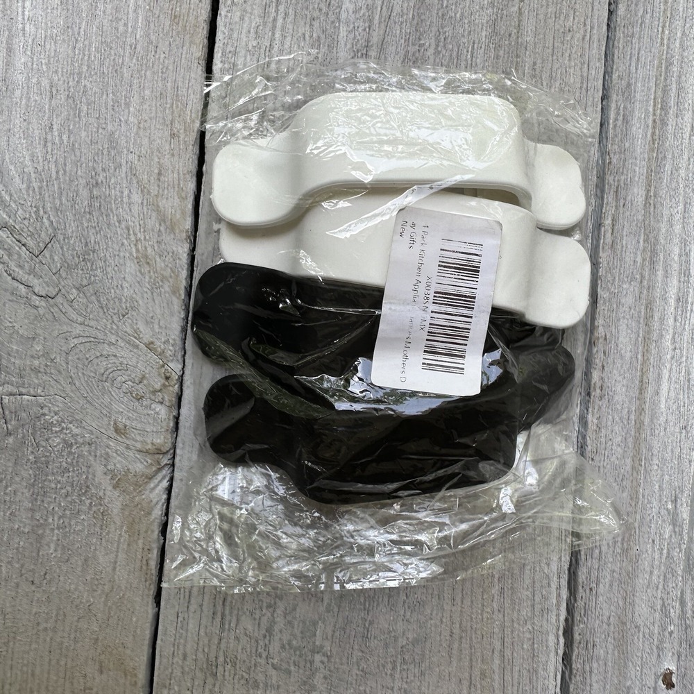 Set Of 4 Cord Keepers For Appliances 2‎ White & 2 Black - New